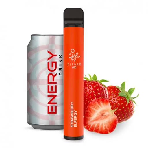 [99657663] Elfbar Disposable Elf600 v1 Elfbull Strawberry 20mg
