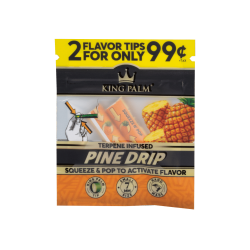 [KP00927] King Palm Filter Tips Flavor Pineapple Drip x2 Display